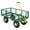 900 lb load capacity | Green + Yellow, variant on Steel Garden Cart, 900 LBS Capacity Utility Outdoor Wagon, Heavy Duty Mesh Garden Wagon Cart with Removable Sides and 10" Tires for Yard, Lawn, Garden