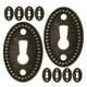 thumbnail image 2 of 10 piezas de cubiertas de cerradura para muebles antiguos de tocador, decoración de cerraduras para muebles, 2 of 8