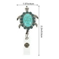 thumbnail image 2 of GETAJGHSD Unique Turtle Shaped Badge Holder Retractable Reel for Backpack Decoration and Portable Badge Clip, 2 of 7