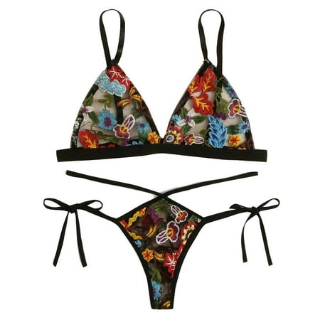 

EUHDSSDE Follure Sexy Lingerie Lace Embroidery G-string Thong Temptation Underwear Sleepwear