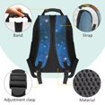 thumbnail image 4 of Aplkyhs School Backpack for Students Age 6-18 Ergonomic Padded Adjustable Shoulder Straps Large Capacity Water Resistant Bookbag for Elementary Middle High School Galaxy Space Capybara, 4 of 7