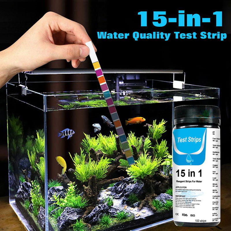 15-in-1 Water Test Strip for Checking Water Quality Test Fish Tank Pool - Walmart.com