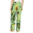 thumbnail image 3 of Bingfone Pajamas For Women,Avocado With Seeds Pajama Pants With Pockets-Small, 3 of 9