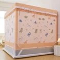 thumbnail image 3 of 2024 Nuevas mosquiteras de malla antimosquitos, cortinas opacas con dibujos animados para cama, carpa para cama, decoración del hogar, dosel de cama de gran espacio con soporte, 3 of 5