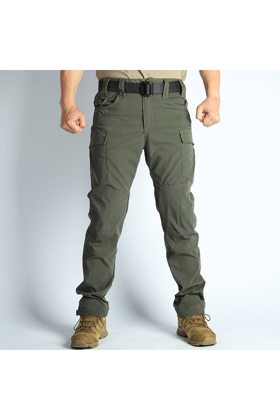 Mens Cargo Pants with Pockets Casual Athletic Pants for Men Elastic Waist