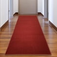 thumbnail image 6 of Custom Size Runner Rug Solid Design Red Color 26 or 31 inch Wide Pick Your Length Non-Slip Rubber Backing Stair Runner, 6 of 6