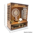 thumbnail image 2 of Devyom Wooden Temple Pooja Stand for Home Office with LED Spot Light, 2 of 4