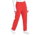 thumbnail image 2 of Four Way Stretch Scrub Pants for Women Slim Fit Anti-Wrinkle Yoga Waistband Jogger Medical Uniform Work Pants 2026 Orange M, 2 of 4