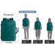 thumbnail image 3 of Mochila de viaje MATEIN Mochila de viaje grande azul pavo real, 3 of 9