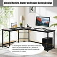 LShaped Corner Computer Desk 66 Inch Home Office Desk PC Laptop Study