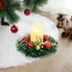 thumbnail image 1 of Ganfancp Corona de Velas Navideñas Decoración Navideña Corona de Velas Aroma Decoración de Sobremesa Atrezzo Decoración Suministros para Centros de Mesa Navideños y Decoración Del Hogar Rebajas Flash, 1 of 6
