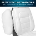 thumbnail image 5 of MotorBox White Car Seat Covers Classic Edition Faux Leather White Seat Covers for Car Perforated Cushioned Seat Protectors for Automotive Accessories, Trucks, SUV, Car Two Front Covers, 5 of 6
