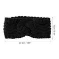 thumbnail image 4 of Unique Bargains 1 Pce Bandeau Confortable Bandeau Croisé Noir, 4 of 6
