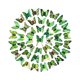 thumbnail image 2 of 200 pegatinas de pared de mariposas, calcomanías de pared de mariposas, mariposa rústica práctica Verde, 2 of 9