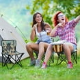 thumbnail image 6 of WOBOGO Cute Three Flowered Cat Camping Chair Convenient Four Corner Backrest Folding Stool Can Hold Up to 220lbs, 6 of 8