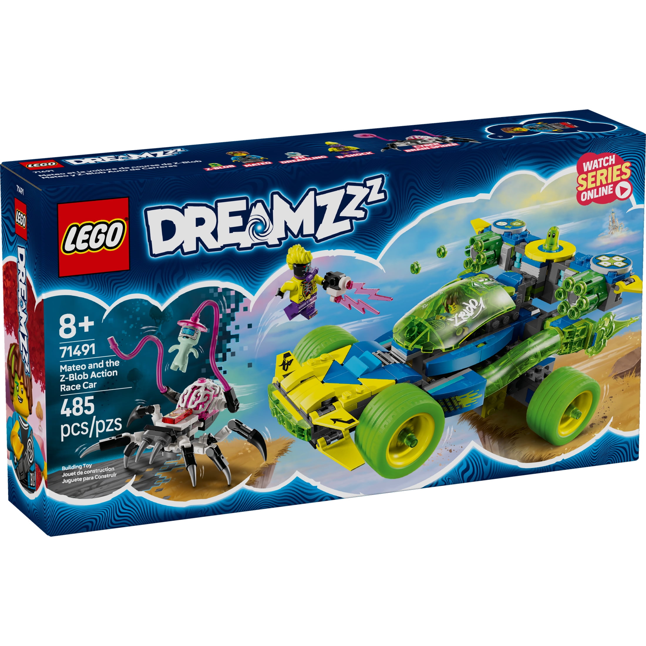 LEGO DREAMZzz Mateo and the Z-Blob Action Race Car Toy - Building Toy for Kids, Boys and Girls, Ages 8+ - Fantasy Toy Car for Pretend Play - Gift Idea for Birthdays - 71491