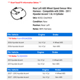 thumbnail image 2 of Rear Left ABS Wheel Speed Sensor Wire Harness - Compatible with 2006 - 2011 Hyundai Accent 1.6L 4-Cylinder 2007 2008 2009 2010, 2 of 2