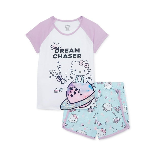 Hello Kitty Hello Kitty Girls 412 Dream Chaser 2Piece Pajama Short
