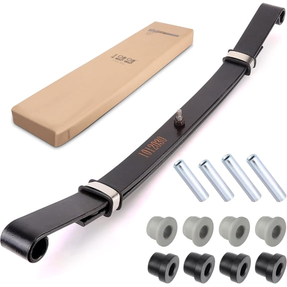 10L0L Golf Cart Heavy Duty Front 2-Leaf Spring Kit for Club Car DS & Precedent, Replaces OEM 103628801 1012030