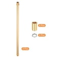 thumbnail image 3 of Uxcell Lighting Downrod 12 Inch Long M10 Threaded Extension Rod Lighting Fixtures Gold Tone 4 Set, 3 of 5