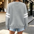 thumbnail image 6 of Staron Fall Winter Sweaters for Women Cozy Oversized Knit Pullover Round Neck Long Sleeve Loose Comfy Casual Basic Fashion Tops Gray S, 6 of 7