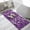Purple, variant on Blue Leopard Washable Area Rugs for Living Room Bedroom, Large Non Slip Indoor Floor Carpet Absorbent Low Pile Elegant Modern Art Aesthetics Door Mat Rugs for Bathroom Entryway 47.2"x63"