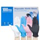 thumbnail image 2 of Guantes de nitrilo desechables negros y rosados 20/100 piezas Guantes sin látex para limpieza, cocina y esteticista Guantes multiusos texturizados, 2 of 5
