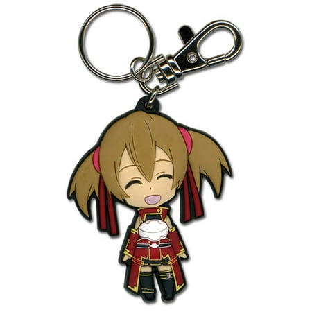 Key Chain - Sword Art Online - Chibi SD Silica Open Mouth Smile New