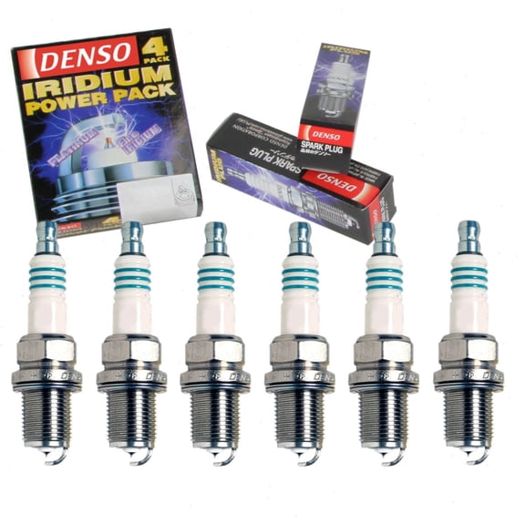 6 pc DENSO Iridium Power Spark Plugs compatible with BMW 325i 2.5L L6 1992-2005