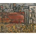 thumbnail image 3 of Joaquín Torres-García 17x15 Black Modern Framed Museum Art Print Titled - Gray Port with a Pink Boat (1928), 3 of 5