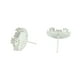 thumbnail image 2 of 10Pcs Pendientes de Corona Redondos Bisel Negro Configuración de La Base en Blanco Cabujón Resultados de Bricolaje Blanco plateado Macarena Pendientes de pendiente, 2 of 8