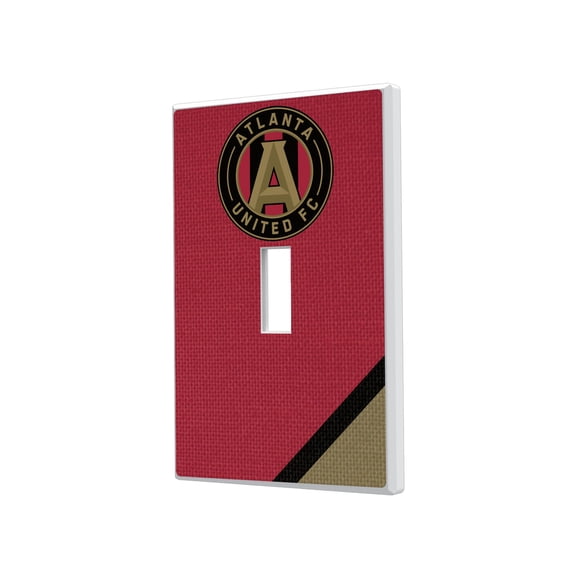 Atlanta United FC Diagonal Stripe Design Single Toggle Lightswitch Plate