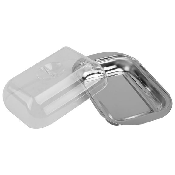 MLINS  Butter Dish with Lid for Countertop Plate Kitchen