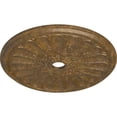 thumbnail image 3 of 31 1/2"OD x 3 5/8"ID x 1 1/2"P Kirke Ceiling Medallion (Fits Canopies up to 3 5/8"), Hand-Painted Rubbed Bronze, 3 of 6