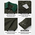 thumbnail image 7 of Levmjia Men's Color Block Work Jacket Polyester Twill Fabric Coat Multi-Pocket Zipper Design Thickened Warm Collared Outerwear Long Sleeve Casual Workwear S-2XL, 7 of 7