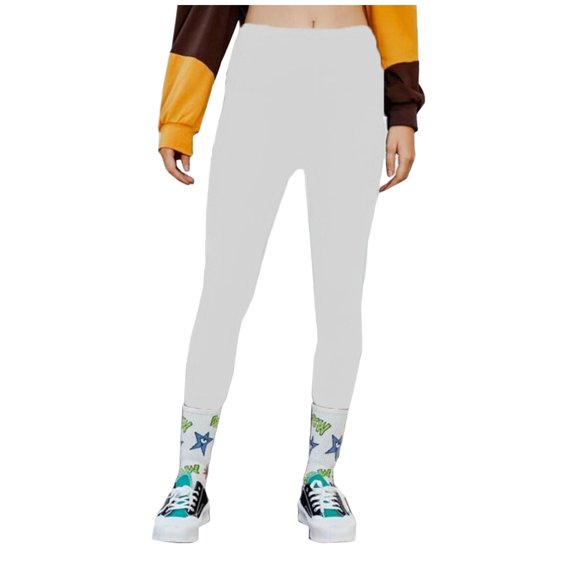 Bigersell Women Relaxed Fit Straight Leg Pant Women Hight Elastic Waist Solid Color Skinny Long Pants Stretch Leggings Pencil Trousers Leggings for Ladies