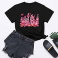 thumbnail image 4 of Axdhxbd Breast Cancer Shirts for Women Loose Casual Short Sleeve Crew Neck Tshirts Pink Ribbon Graphic Tees Breast Cancer Awareness Tops Black XL, 4 of 4