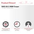 thumbnail image 4 of For 2002-2015 Mini Cooper 2-Piece Front Lower Control Arm Rear Wishbone Solid Polyurethane Bushings Kit (Black/Red) - R50 R52 R53 R55 R56 R57 R58 R59, 4 of 4