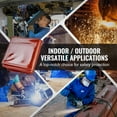 thumbnail image 6 of VEVOR Welding Screen with Frame, 6' x 8' 3 Panel Welding Curtain Screens, Flame-Resistant Vinyl Welding Protection Screen on 12 Swivel Wheels (6 Lockable), Moveable & Professional for Workshop, Red, 6 of 9