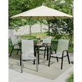 thumbnail image 4 of 4Pcs Stackable Dining Chairs , High-Back Patio Dining Chairs Set, Outdoor Chairs with Textilene Fabric & Metal Frame, 4 of 8
