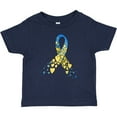 thumbnail image 3 of Inktastic Down Syndrome Awareness Blue and Yellow Hearts Ribbon Boys or Girls Baby T-Shirt, 3 of 5