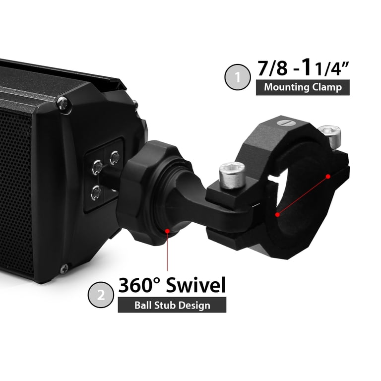 GoHawk RE9-X: Waterproof Bluetooth Motorcycle Speakers