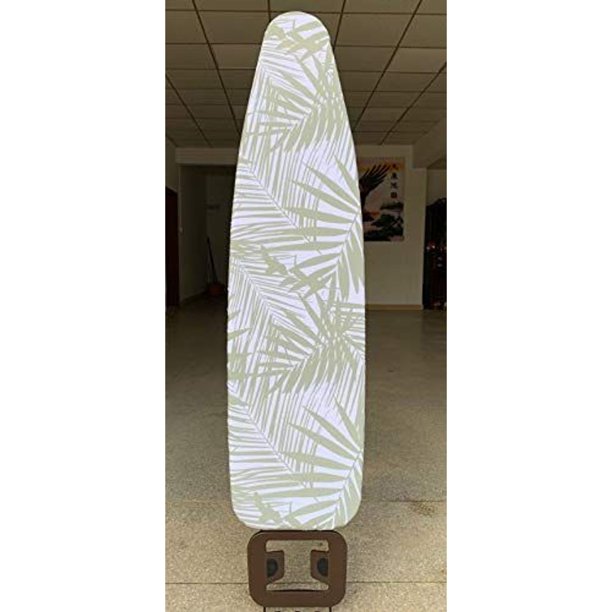 Juvale Cotton Ironing Board Cover and Pad Replacement, White Palm Print