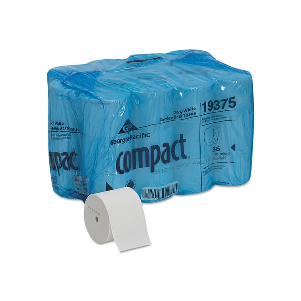 Branded The Pacific Compact, Coreless Toilet Paper, 2play