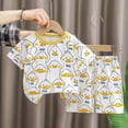 thumbnail image 2 of UAYOTSE Toddler Baby Boy Summer Clothes 6 12 18 24 Months Short Sleeve Letter T Shirt Top Short Infant Newborn Baby Outfit,Sizes 4-5 Years, 2 of 4
