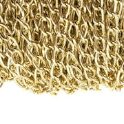 Dcatcher Aluminum Curb Chain Link in Bulk for Necklace Jewelry Accessories DIY Making 11 Yards 4.5mm Width, KC Gold