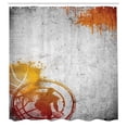 thumbnail image 3 of Ambesonne Grey Shower Curtain, Street Sport Passion, 69"Wx75"L, Charcoal Orange, 3 of 5