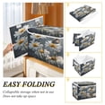 thumbnail image 4 of BZSMCE Storage Bin Cube Organizer Basket with Flip-Top Lid Daisy Serenade Printed, 4 of 7