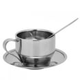 thumbnail image 2 of ANGGREK Coffee Cups Tableware,Coffee Cup,Anti‑Scald Stainless Steel Coffee Cup Mugs Espresso Cups With Spoon Saucer Set Tableware, 2 of 8