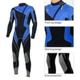 thumbnail image 3 of Wetsuit Men 3mm Neoprene Full Body UV Protection One Piece Long Sleeves Scuba Diving Suits Front Zipper Swimsuit for Scuba Diving Surf Snorkeling Swimming, 3 of 5